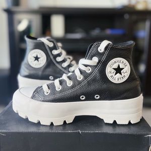 Converse Women's Chuck Taylor All Star Lugged Boots - US 6.5- Black Leather